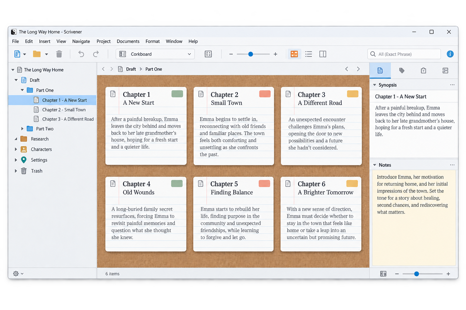 Scrivener lesson replay